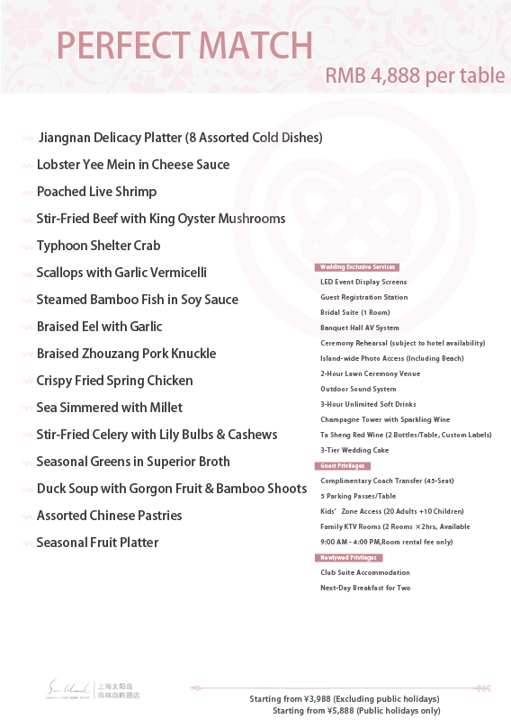Wedding Packages